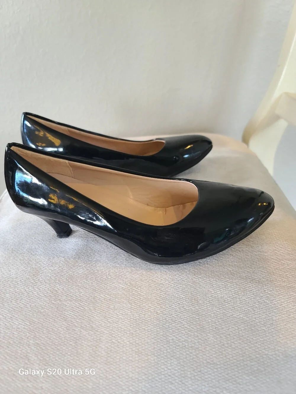 Feifan Classic Black Patent Women's Pumps